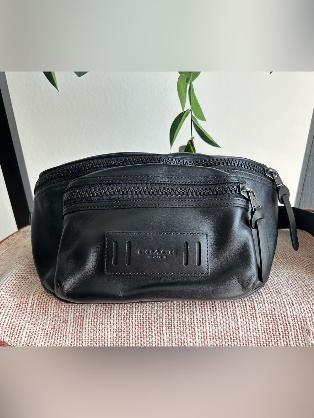 Coach Black Terrain Belt/Crossbody Bag!